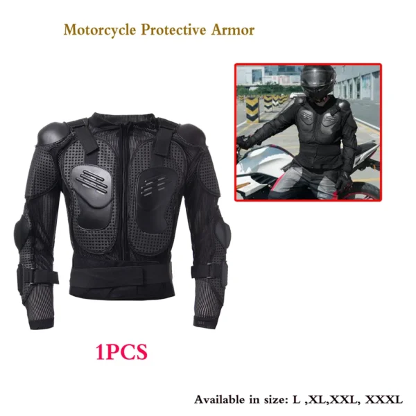 Motorcycle Protection Riding Gear Jacket Armor Spine Shoulder  Chest Full Body - Image 5