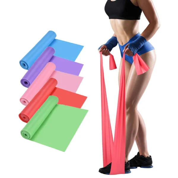 Yoga Sport Resistance Bands Pilates Training Fitness Exercise Home Gym Elastic Band Natural Rubber Latex Yoga Accessories - Image 2