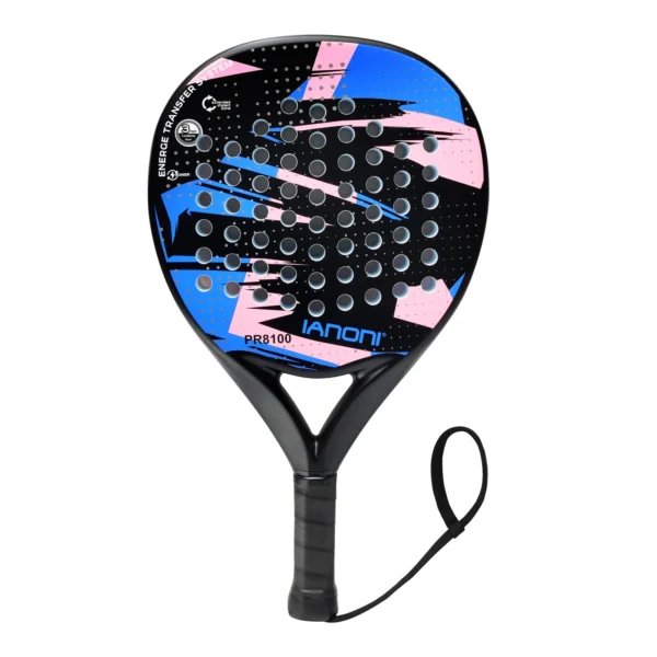 IANONI Padel Racket Carbon Fiber Surface with EVA Memory Flex Foam Core Padel Tennis Racquets Lightweight - Image 2