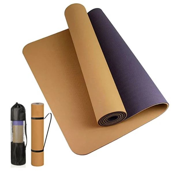 Thick two-color, non-slippery TPE yoga mat, high quality movement for fitness fitness in the home of the tasteless Pad180 * 57cm - Image 10