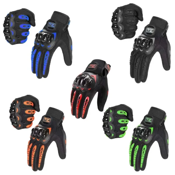 Motorcycle Gloves For Men Breathable Motorcycle Full Finger Guantes Motocross Motorbike Breath Mesh Touch Screen Racing Glove