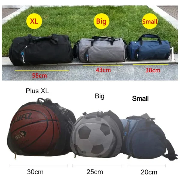 IX Large Gym Bag Fitness Bags Wet Dry Training Men Yoga For Shoes Travel Shoulder Handbags Multifunction Work Out Swimming Bag - Image 6