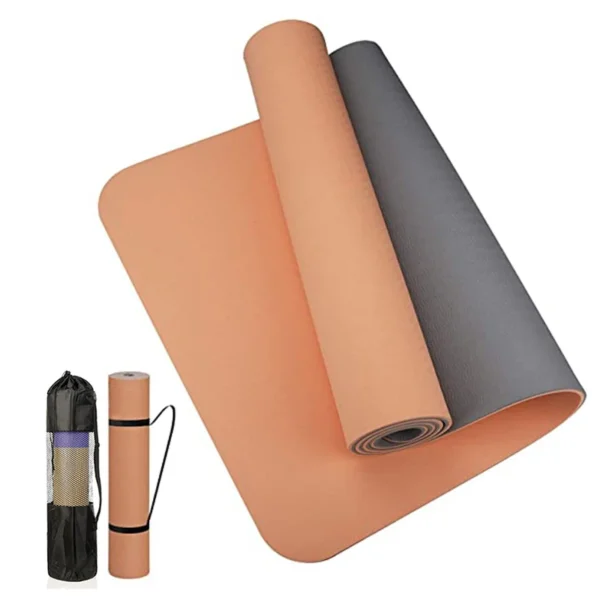 Thick two-color, non-slippery TPE yoga mat, high quality movement for fitness fitness in the home of the tasteless Pad180 * 57cm - Image 11