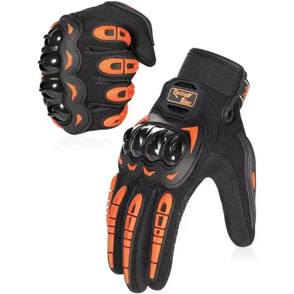 Motorcycle Gloves For Men Breathable Motorcycle Full Finger Guantes Motocross Motorbike Breath Mesh Touch Screen Racing Glove - Image 4