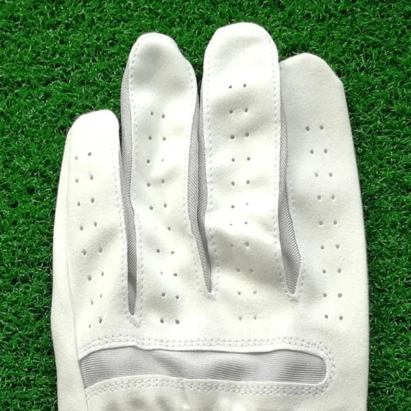 1 Pcs Men's Left Hand Golf Glove Right Hand Micro Soft Fiber Breathable Mens Golf Gloves White Color - Image 11