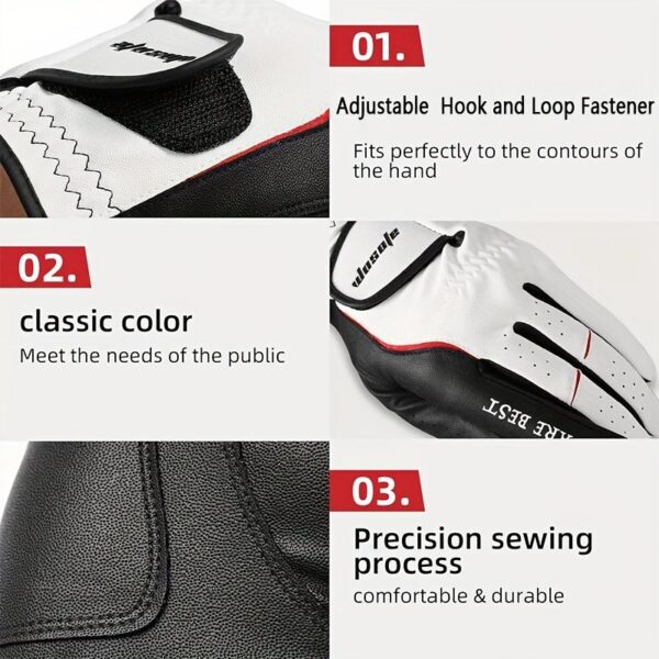 New Golf Gloves Left Hand Single Men's Leather Soft Breathable Gloves Wear-Resistant Breathable Gloves - Image 11