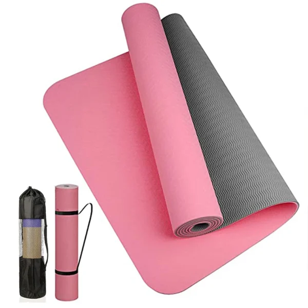 Thick two-color, non-slippery TPE yoga mat, high quality movement for fitness fitness in the home of the tasteless Pad180 * 57cm - Image 7