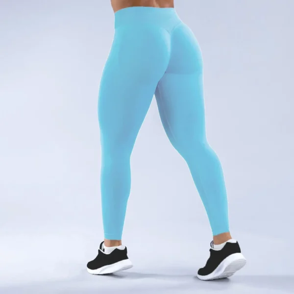 Impact Leggings Women Scrunch Bum Seamless Yoga Pants Workout Gym Leggings Low Ribbed Band Fitness Butt Lifting Tights - Image 8