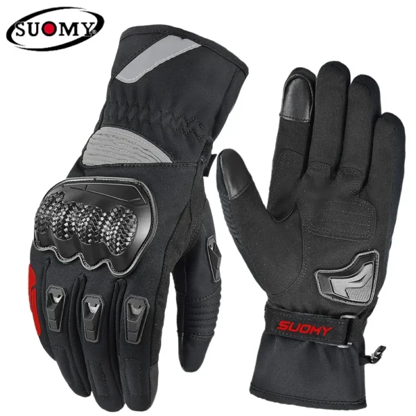 SUOMY Waterproof Windproof Motorcycle Riding Gloves Men Women Winter Warm Motorbike Luvas Touch Screen Motor Motocross Glove - Image 7