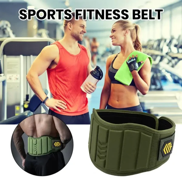 Wide Webbing Fitness Belt Ergonomic Waist Training Belt Functional Fitness Weight Lifting Waist Support Belt with for Sports - Image 2