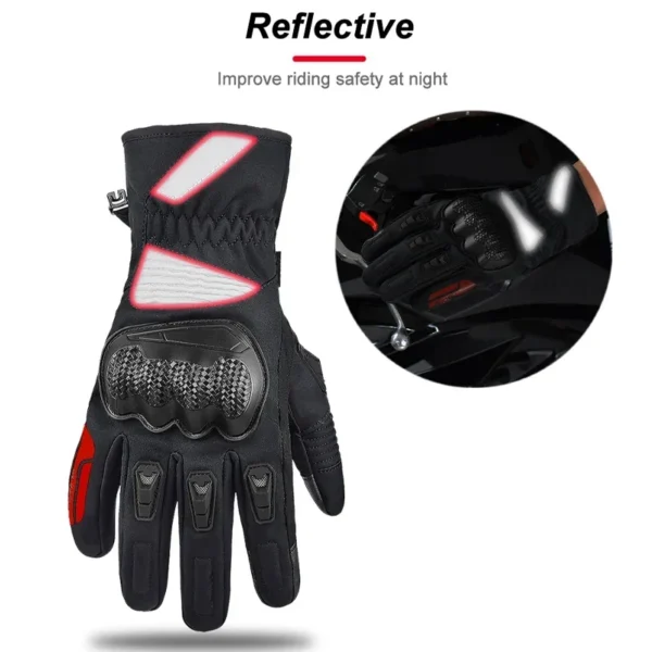 SUOMY Waterproof Windproof Motorcycle Riding Gloves Men Women Winter Warm Motorbike Luvas Touch Screen Motor Motocross Glove - Image 5