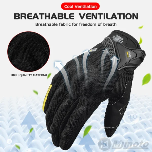 Summer Motorcycle Riding Gloves Man Breathable Motocross Gloves Hard Shell Protective MTB MX Motorbike Gloves Women Touchscreen - Image 3