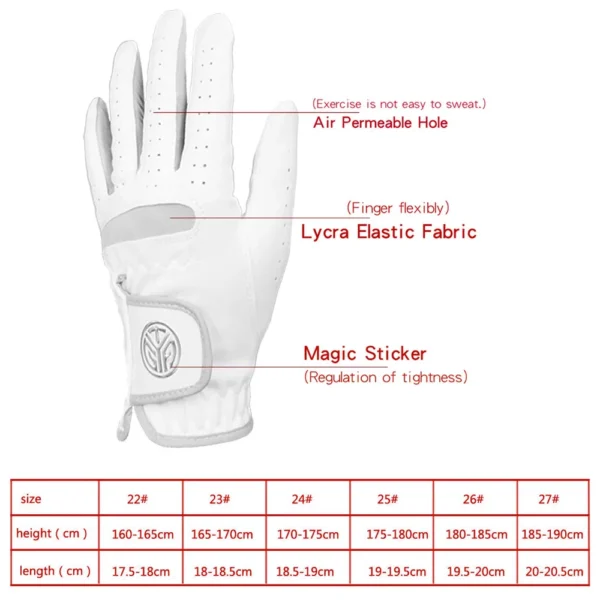 1Pc Ultra-fiber Cloth Golf Glove Breathable Wear-resistant Women Golf Glove Single Men Outdoor Sports Riding Left Right Hand - Image 6