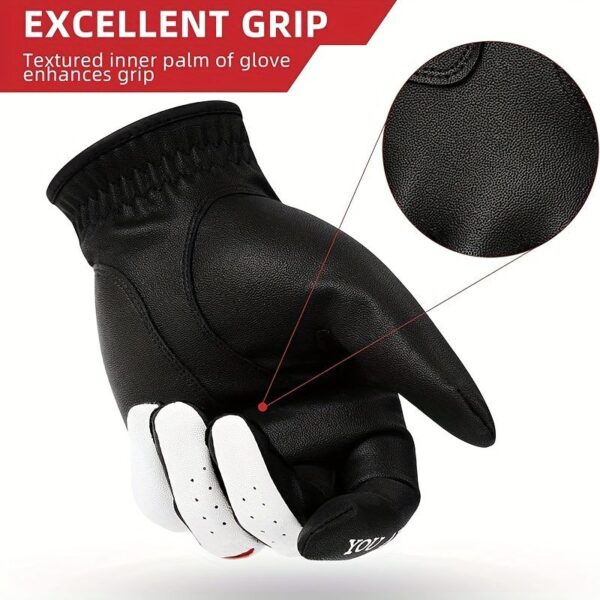 New Golf Gloves Left Hand Single Men's Leather Soft Breathable Gloves Wear-Resistant Breathable Gloves - Image 10