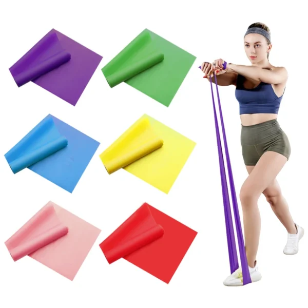 Yoga Sport Resistance Bands Pilates Training Fitness Exercise Home Gym Elastic Band Natural Rubber Latex Yoga Accessories