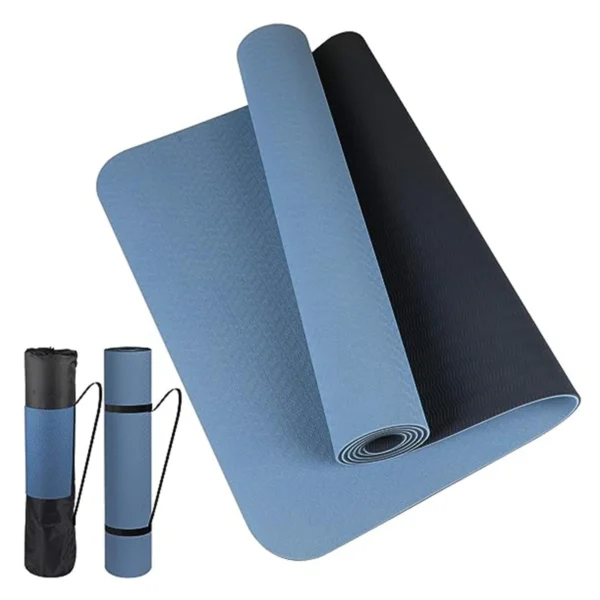 Thick two-color, non-slippery TPE yoga mat, high quality movement for fitness fitness in the home of the tasteless Pad180 * 57cm - Image 2