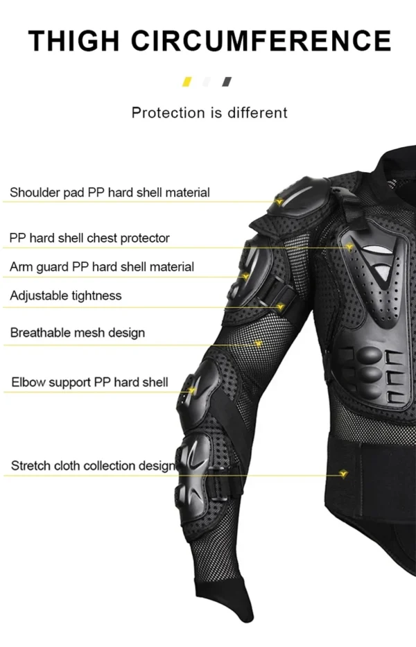 Motorcycle Armor Protector Jacket 2024 New Riders Motocross Protection Clothing Men's Motos Riding Equipment Clothes GT201 - Image 11