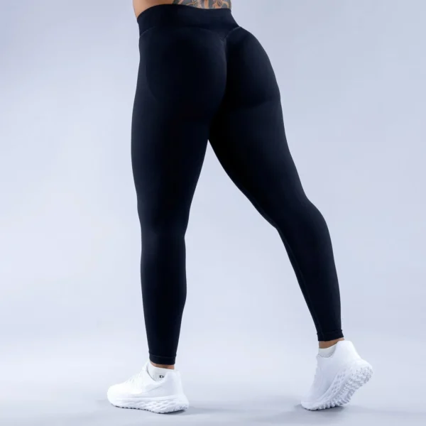 Seamless Yoga Pants Impact Leggings Women High Stretch Low Ribbed Band Scrunch Gym Leggings Fitness Sweat Wicking Workout Tights - Image 7