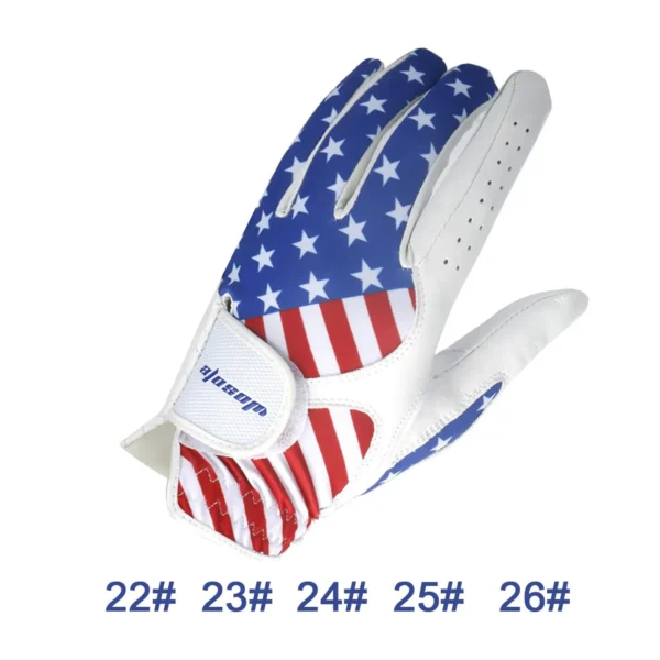 Golf s of Permanent Left Hand Quality Material with Patterned Comfortable Single Breathable Handsc