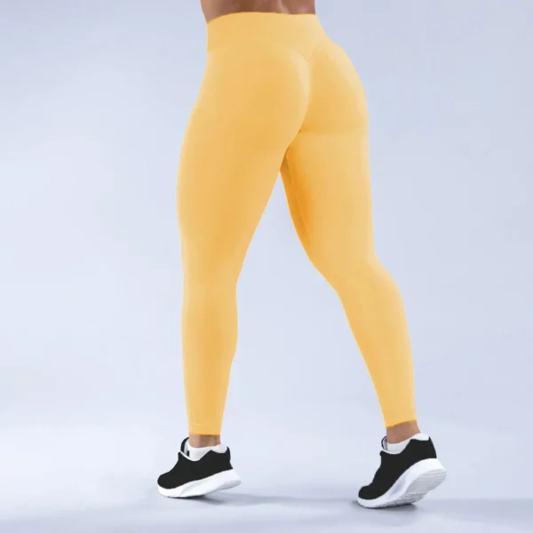 Impact Leggings Women Scrunch Bum Seamless Yoga Pants Workout Gym Leggings Low Ribbed Band Fitness Butt Lifting Tights - Image 9