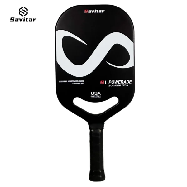 SAVITAR T700 Carbon Fiber Pickleball Paddle Thermoformed Uni-body Construction Aero Throat Edgeless Shape Polymer Honeycomb Core - Image 7