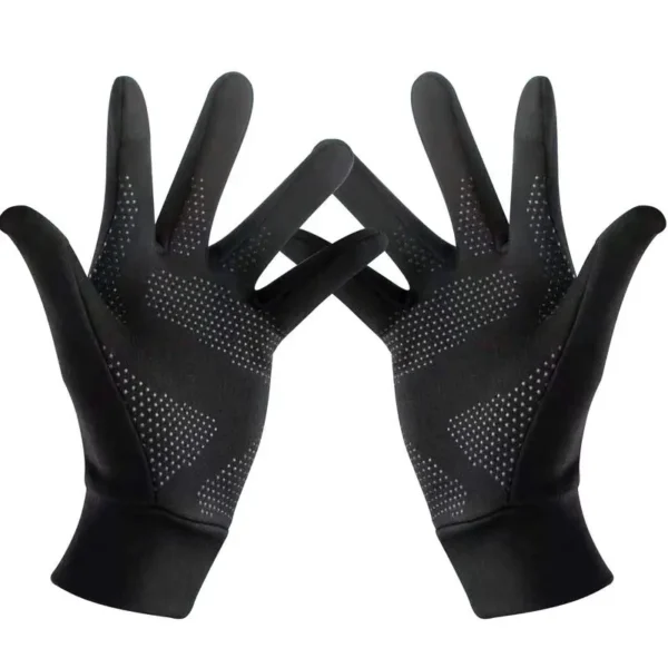 Full Finger Cycling Gloves Touchscreen Anti-slip Bicycle Motorbike Gloves Men Black Hiking Mountaineering Fishing - Image 2