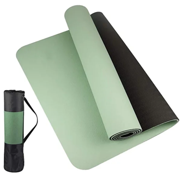 Thick two-color, non-slippery TPE yoga mat, high quality movement for fitness fitness in the home of the tasteless Pad180 * 57cm - Image 8