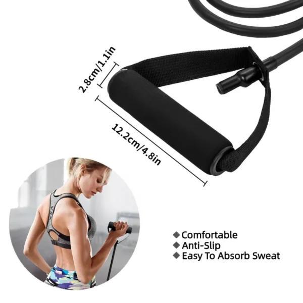 Resistance Bands With Handles Exercise Workout For Men Women Strength Training Equipment At Home 5 Levels Tube Band Pull Rope - Image 5