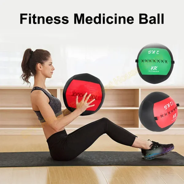 Fitness PU Soft Medicine Balls Gym Snatch Wall Ball Gravity Ball For Crossfit Balance Training Diameter 35cm Empty Workout Balls