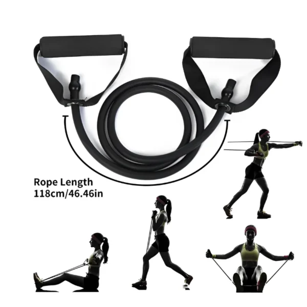 Resistance Bands With Handles Exercise Workout For Men Women Strength Training Equipment At Home 5 Levels Tube Band Pull Rope - Image 4