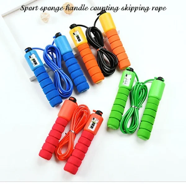 Professional Jump Rope with Electronic Counter 2.4m Adjustable Fast Speed Counting Skipping Rope Jumping Wire Workout Equipments - Image 2