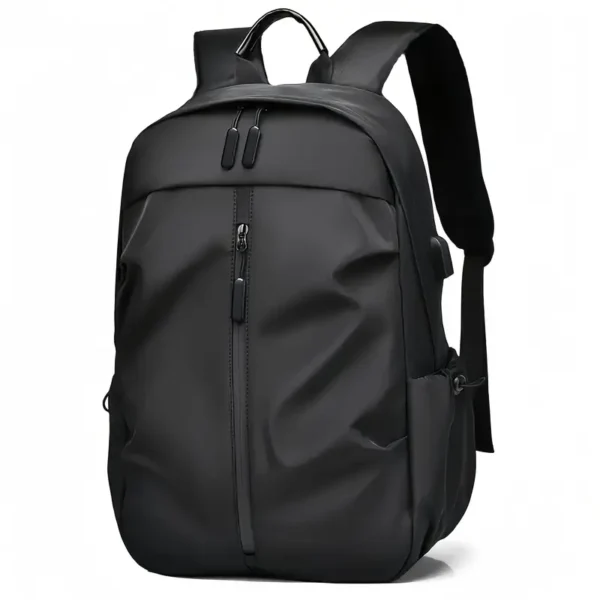 Men's Fashion Solid Color Simple Double Shoulder Backpack Lightweight Backpack Sports Travel Commuting Laptop Backpack Student Backpack - Image 2