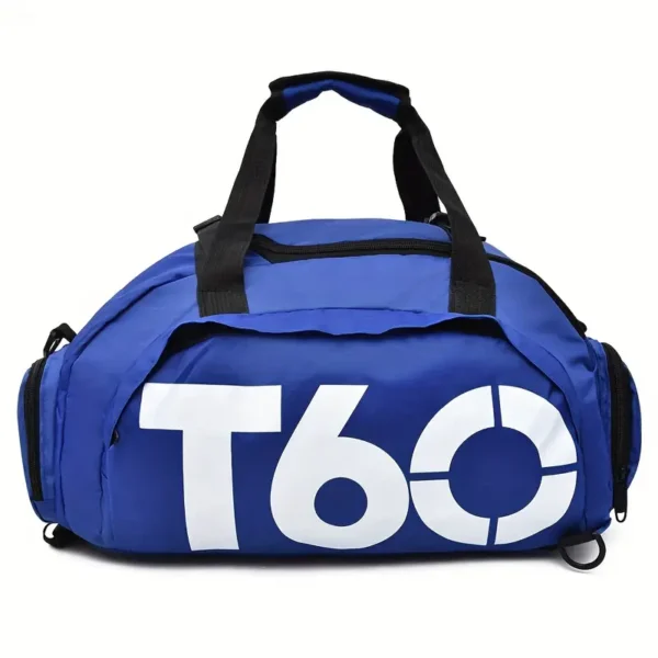 Large Capacity Nylon Duffel Bag with Shoe Compartment - Lightweight, Hydrophobic, Zippered Travel Bag for Gym, Sports & Outdoor Activities