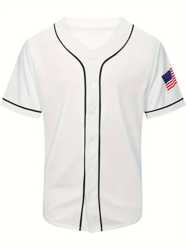 Men’s Grey Baseball Jersey – 'The Sandlot' Classic Movie-Inspired V-Neck with Benny Rodriguez & Squints Details – Stitched Button-Up Uniform Shir