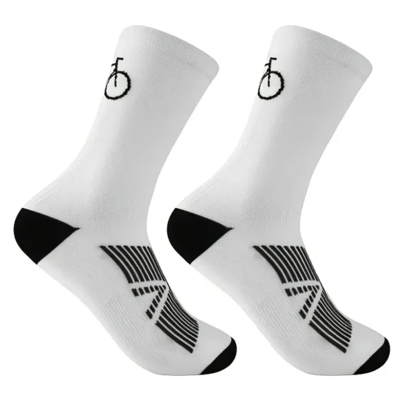 Quick-Dry Cycling Socks for Men & Women - Breathable, Anti-Slip, Durable Mid-Calf Athletic Socks for Running, Basketball, Football & Outdoor Sports - Image 2