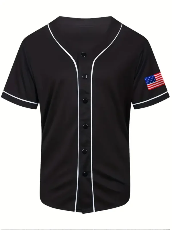 Men’s Grey Baseball Jersey – 'The Sandlot' Classic Movie-Inspired V-Neck with Benny Rodriguez & Squints Details – Stitched Button-Up Uniform Shir - Image 2