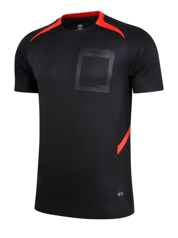 Men's Sports Referee Uniform, Football, Volleyball, Table Tennis Training Running Comfortable Breathable Pocket Shirt Short Sleeve T-Shirt - Image 2