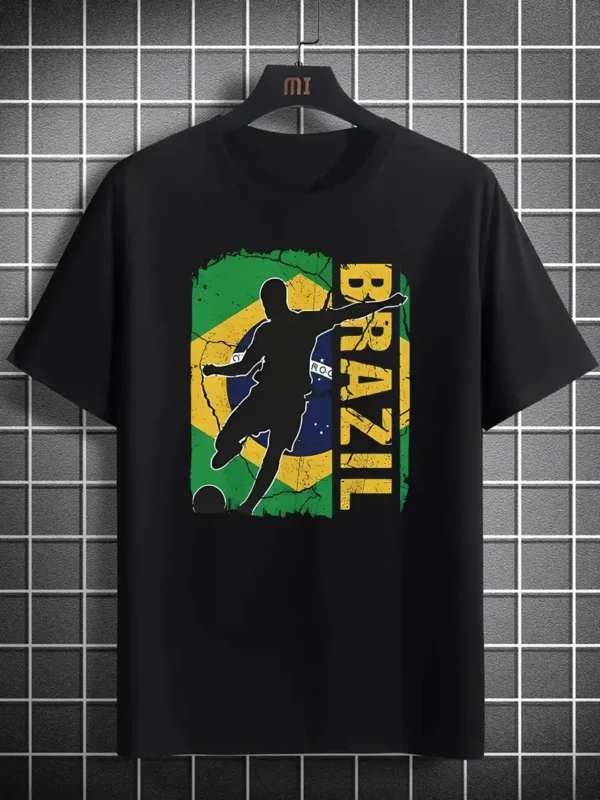 Football Jersey T-Shirt – 3D Printed Sports Soccer Uniform with Flag | Summer Men’s Clothing - Image 4
