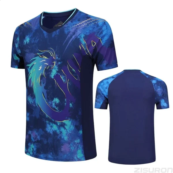 Custom Text Dragon uniform Championship TEAM Table Tennis shirts shorts Men Women ping pong shirt clothes