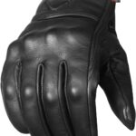 Jackets 4 Bikes Motorcycle Gloves - Premium Leather for Men Women, Touchscreen, Non-Slip, Motorbike Cruiser Street Biker Protector Glove