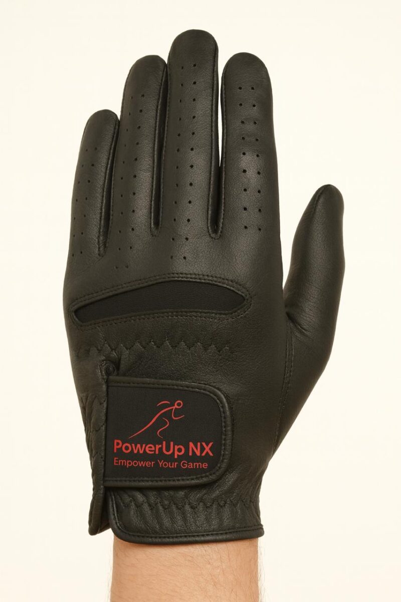 TSS Mens SuperSoft Golf Glove - Black (RH Player)