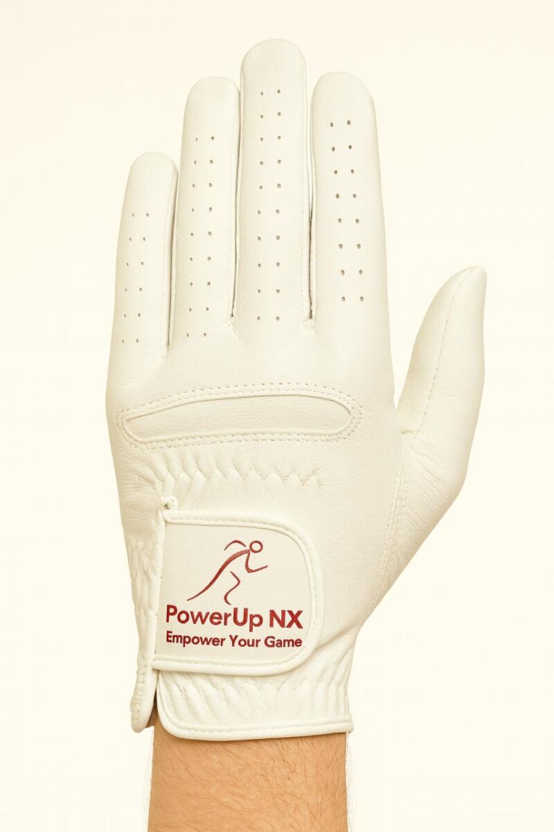 TSS Mens SuperSoft Golf Glove - White  (RH Player)